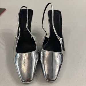 Billini silver heels